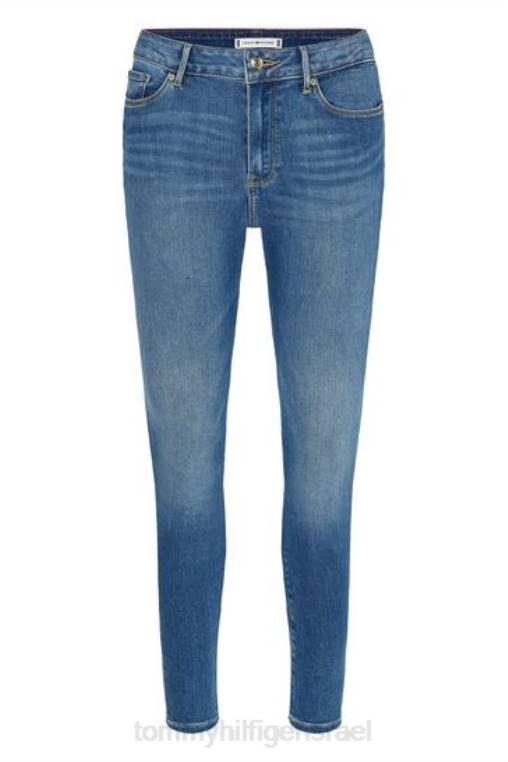 ג'ינס ג'ינס רזה של הרלם מעוקל לנשים NX203215 כְּחוֹל Tommy Hilfiger