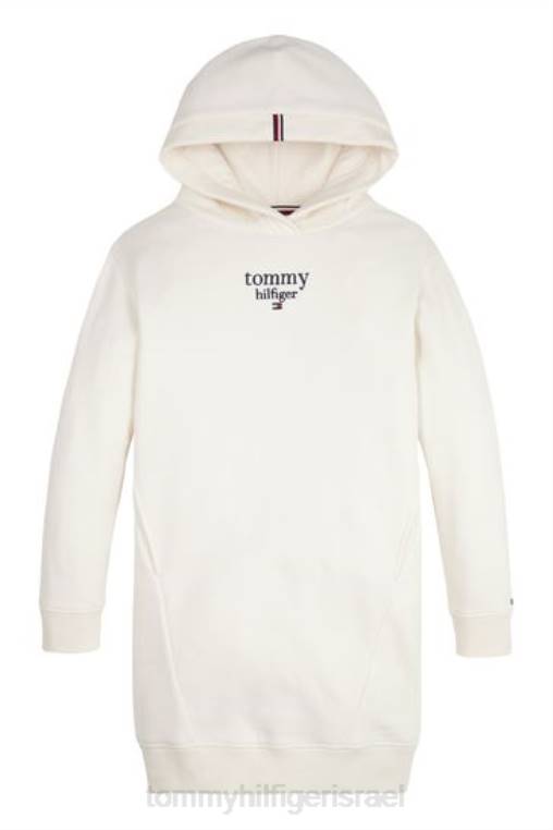 שמלת מגשר גרפית NX203225 קרם Tommy Hilfiger