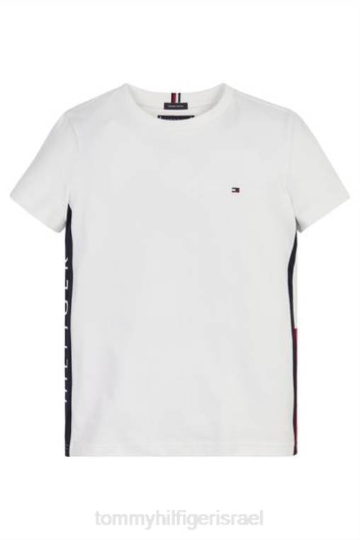 חולצת דגל NX203241 לבן Tommy Hilfiger