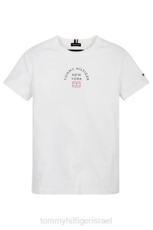 חולצת טריקו עם לוגו NX203252 לבן Tommy Hilfiger