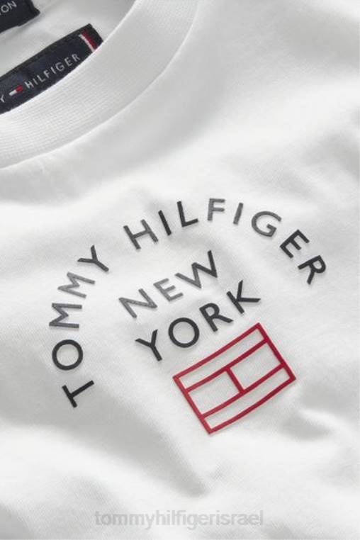 חולצת טריקו עם לוגו NX203252 לבן Tommy Hilfiger