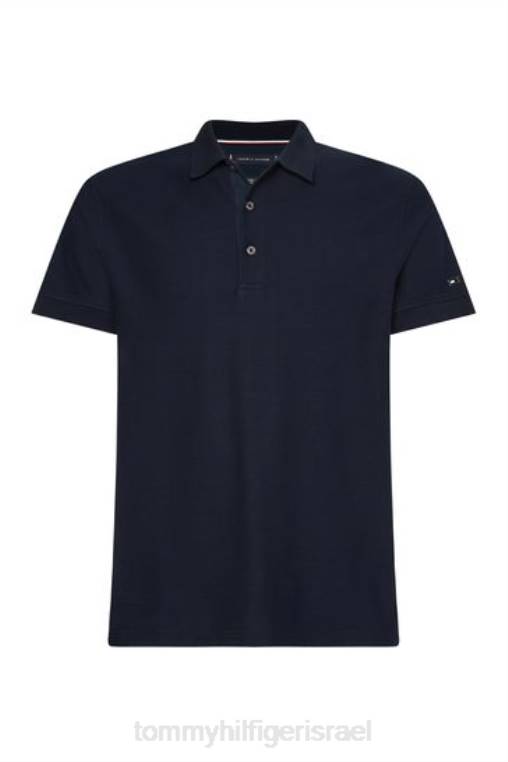חולצת פולו דקה חלת דבש NX203256 כְּחוֹל Tommy Hilfiger