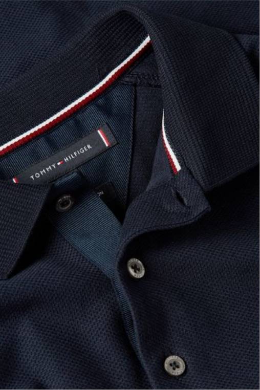 חולצת פולו דקה חלת דבש NX203256 כְּחוֹל Tommy Hilfiger