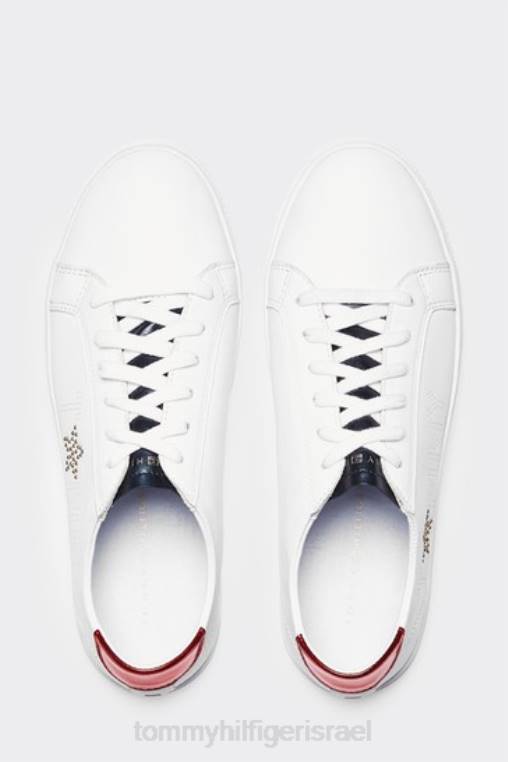 מכנסי כוכבים מתכתיים NX203261 אָדוֹם Tommy Hilfiger