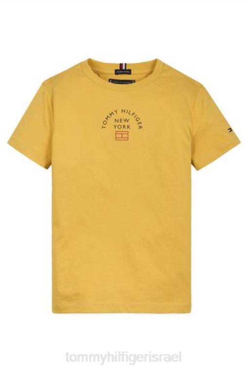 חולצת טריקו עם לוגו NX203280 צהוב Tommy Hilfiger