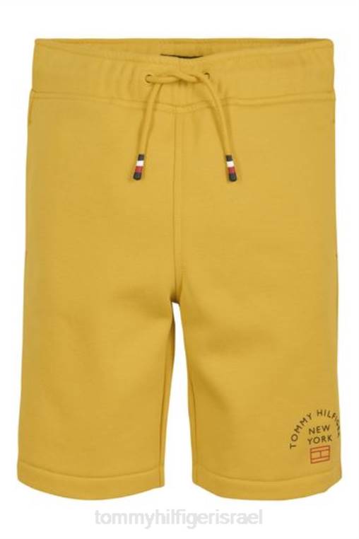 מכנסי זיעה קצרים עם לוגו NX203287 צהוב Tommy Hilfiger