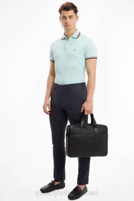 תיק מחשב דק מרכזי NX203297 שָׁחוֹר Tommy Hilfiger