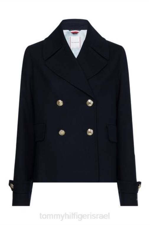 תערובת צמר טווס NX203303 כְּחוֹל Tommy Hilfiger