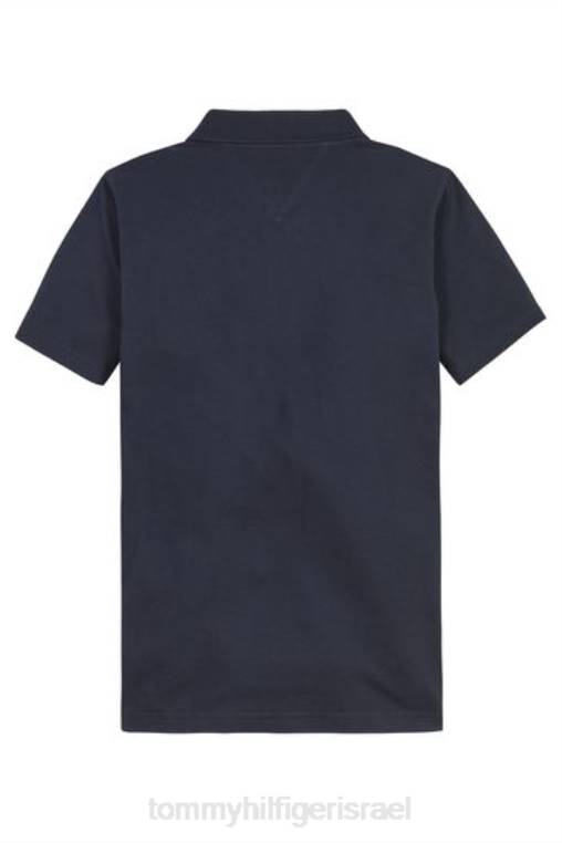 חולצת פולו סמל NX203308 כְּחוֹל Tommy Hilfiger