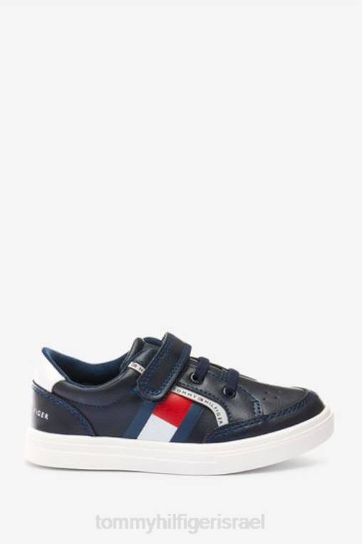 נעלי ספורט עם שרוכים בגזרה נמוכה NX203315 לבן Tommy Hilfiger