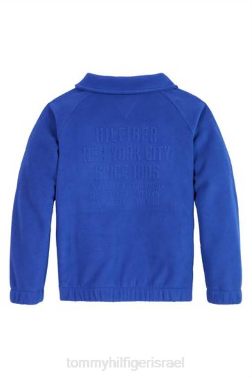 מגשר צמר גרפי עם צווארון מדומה NX203342 כְּחוֹל Tommy Hilfiger