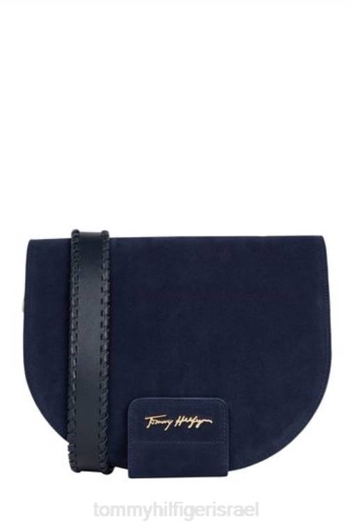 תיק אוכף עור NX203347 כְּחוֹל Tommy Hilfiger