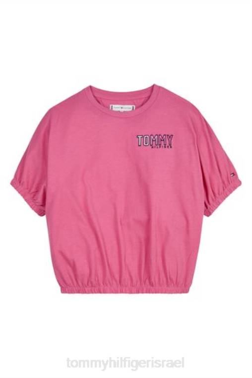 חולצת טריקו רקומה NX203354 וָרוֹד Tommy Hilfiger