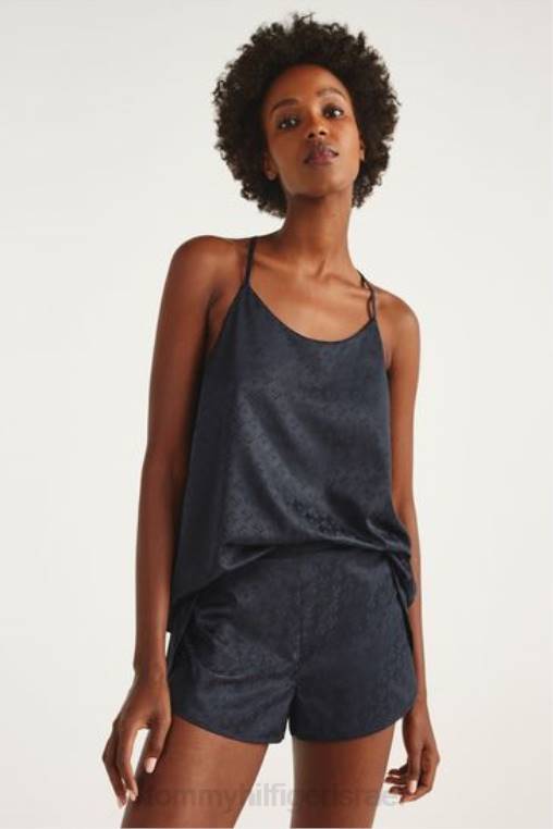 סט פיג'מות סאטן NX203368 כְּחוֹל Tommy Hilfiger
