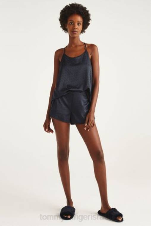 סט פיג'מות סאטן NX203368 כְּחוֹל Tommy Hilfiger