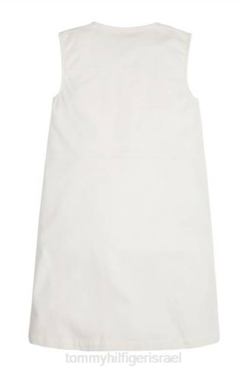 שמלת קורדרוי NX203372 קרם Tommy Hilfiger