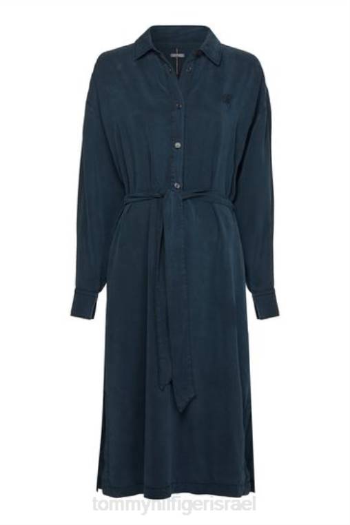 שמלת מידי אינדיגו רוגבי NX203373 כְּחוֹל Tommy Hilfiger