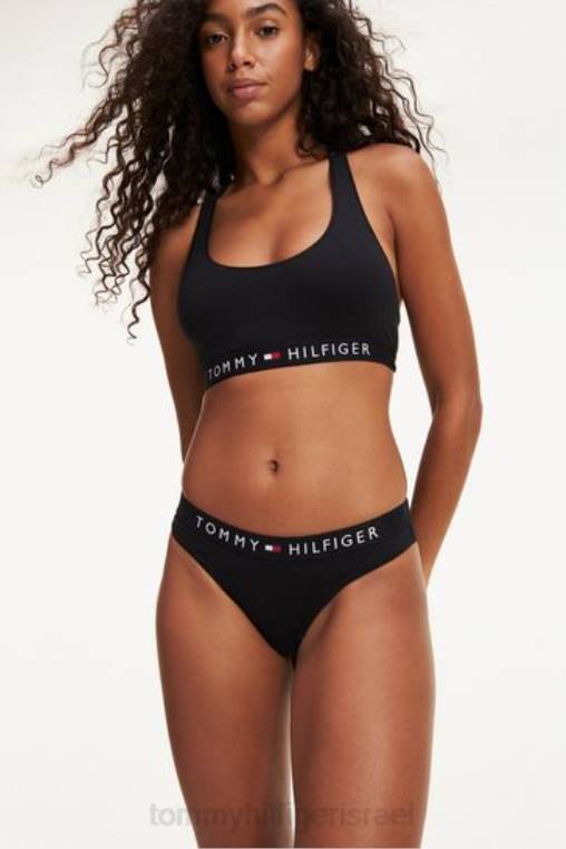 תחתוני ביקיני מקוריים NX203389 שָׁחוֹר Tommy Hilfiger
