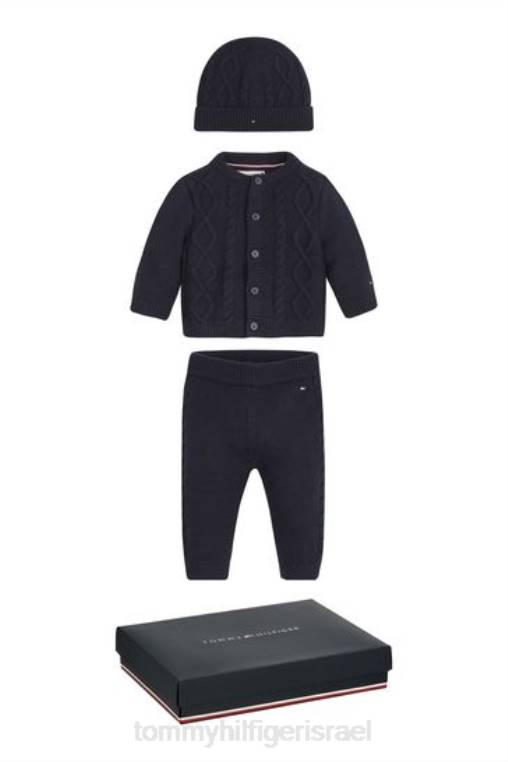 ערכת מתנה לסרוג כבלים לתינוק NX203392 כְּחוֹל Tommy Hilfiger