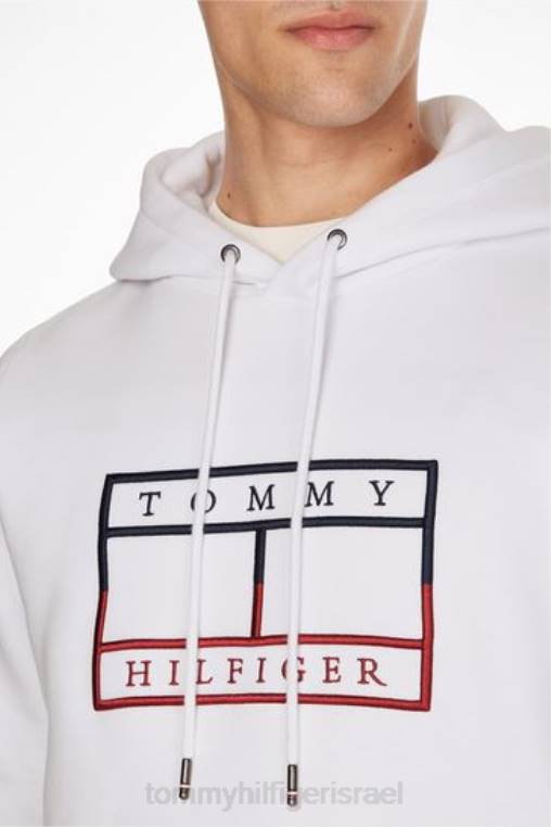 קפוצ'ון מתאר דגל NX203402 לבן Tommy Hilfiger