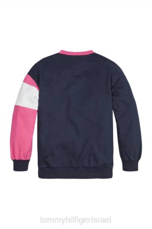 סווטשירט קולורבלוק NX203407 כְּחוֹל Tommy Hilfiger