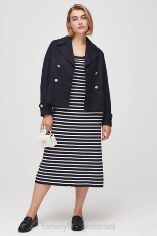 תערובת צמר עקומה NX203408 כְּחוֹל Tommy Hilfiger