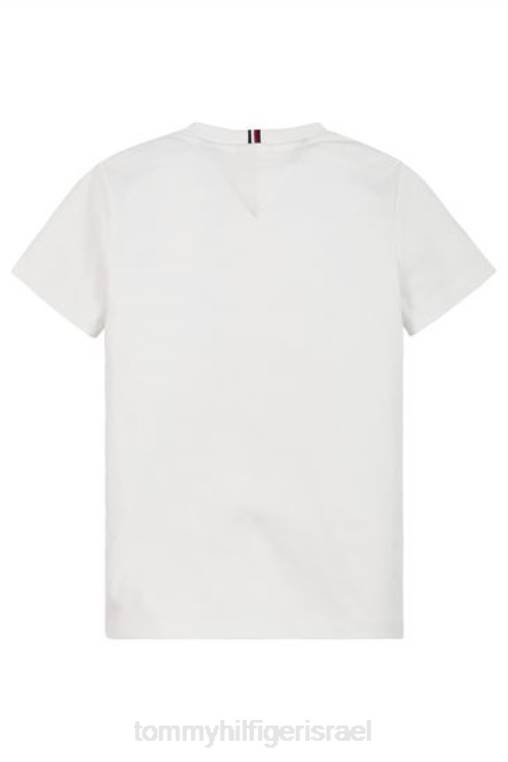 חולצת טריקו של האוניברסיטה NX203410 לבן Tommy Hilfiger