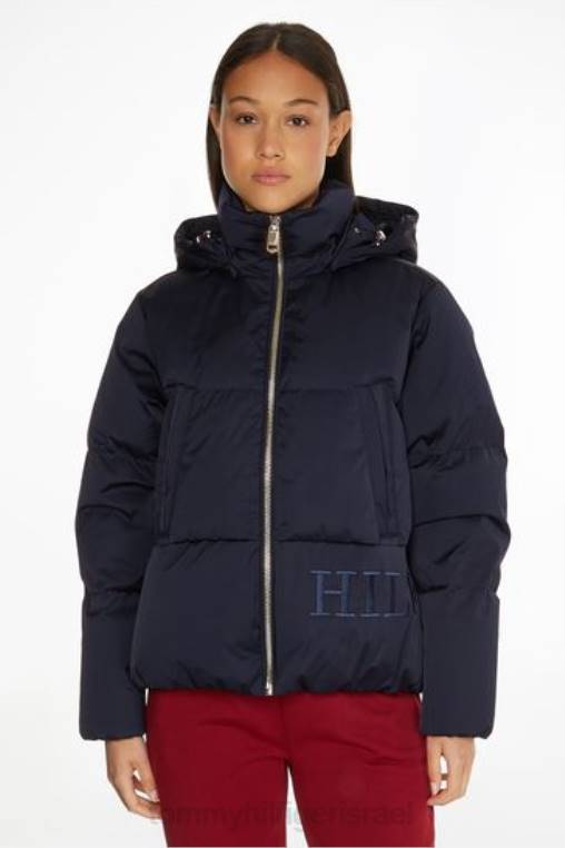 מעיל פוך מסאטן NX203466 כְּחוֹל Tommy Hilfiger