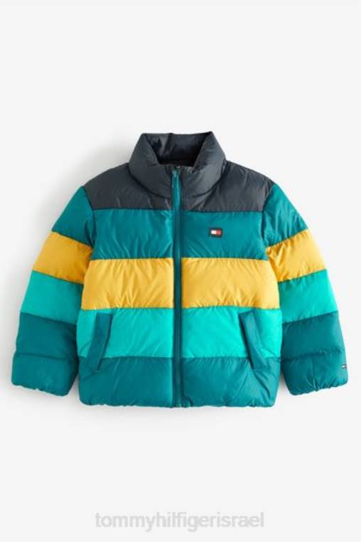 ז'קט נפוח עם פסים NX203468 כְּחוֹל Tommy Hilfiger