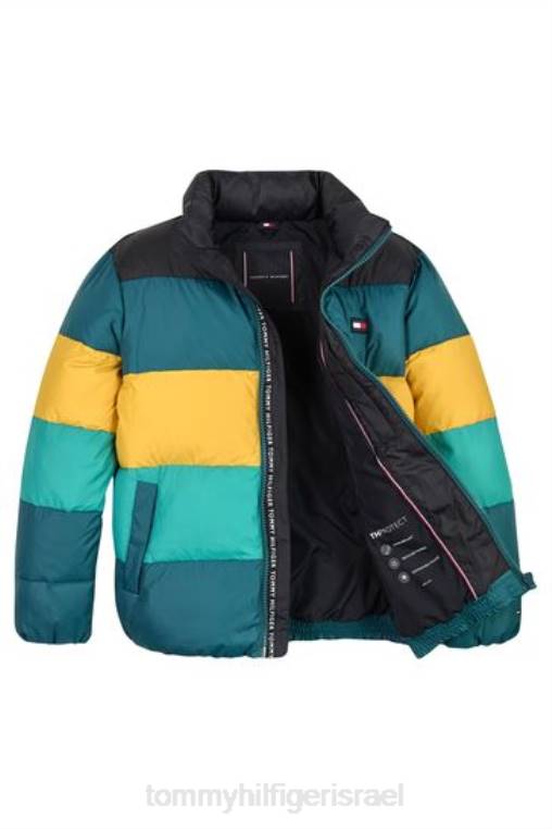 ז'קט נפוח עם פסים NX203468 כְּחוֹל Tommy Hilfiger
