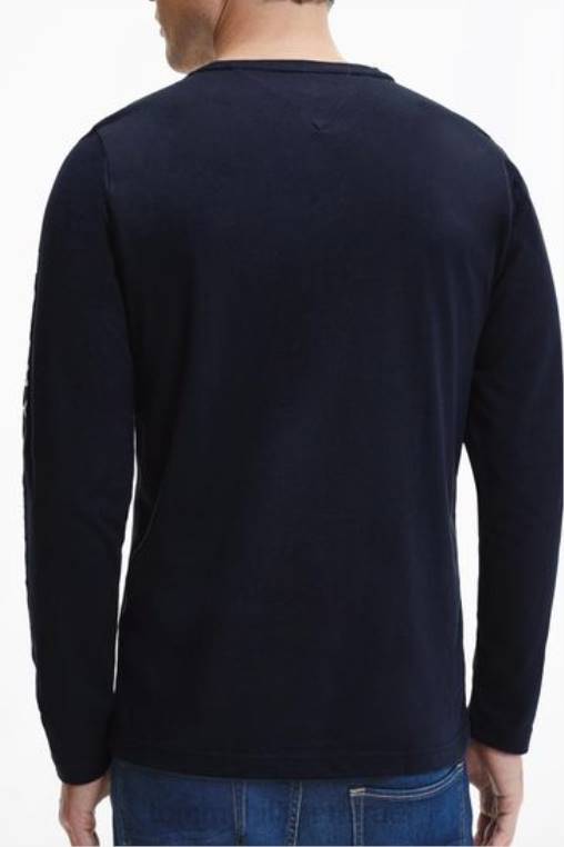 חולצת טי עם שרוולים ארוכים עם לוגו NX203490 כְּחוֹל Tommy Hilfiger