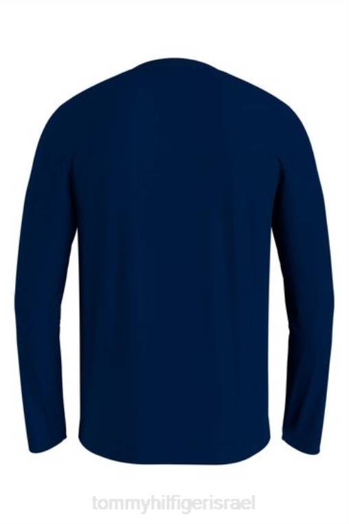 חולצת טי עם שרוולים ארוכים עם לוגו NX203490 כְּחוֹל Tommy Hilfiger