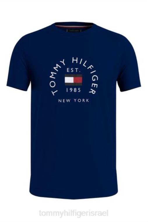 חולצת ארכיון דגל NX203492 כְּחוֹל Tommy Hilfiger