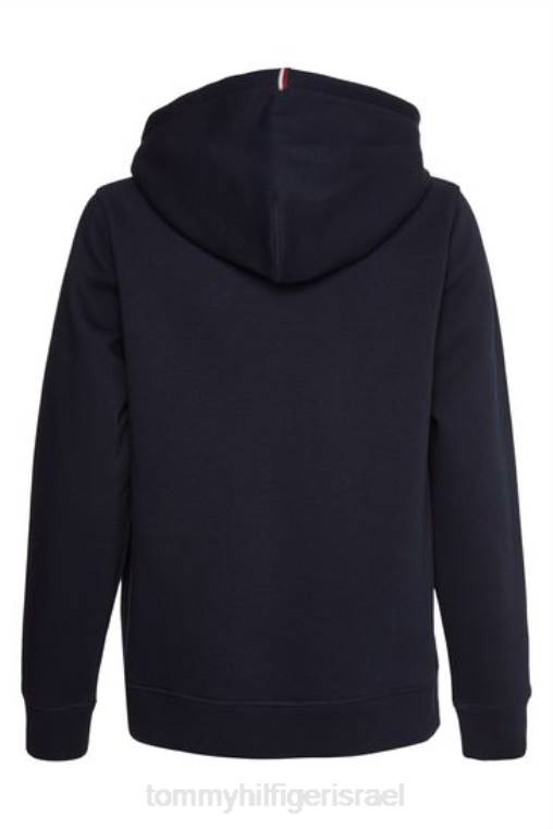 קפוצ'ון רקום במונוגרמה NX203508 כְּחוֹל Tommy Hilfiger