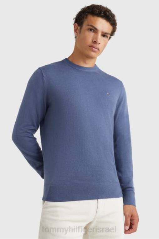 מגשר קשמיר מכותנה של פימה NX203520 כְּחוֹל Tommy Hilfiger