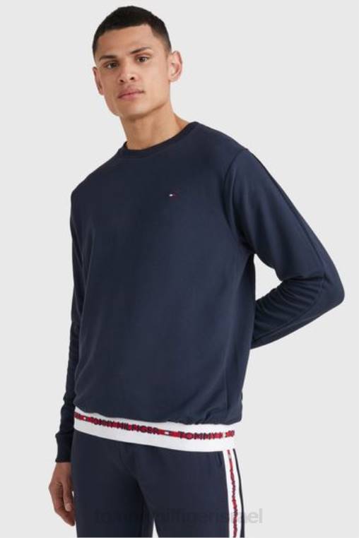 מגשר עם צווארון לוגו טייפ NX203528 כְּחוֹל Tommy Hilfiger