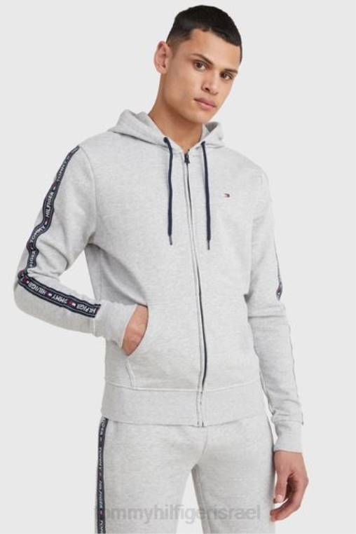 קפוצ'ון אותנטי NX203530 אפור Tommy Hilfiger