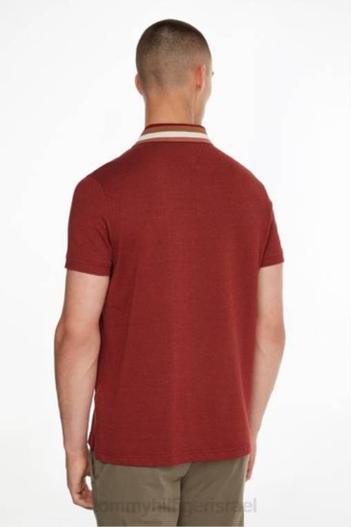 חולצת פולו מולין NX203545 אָדוֹם Tommy Hilfiger
