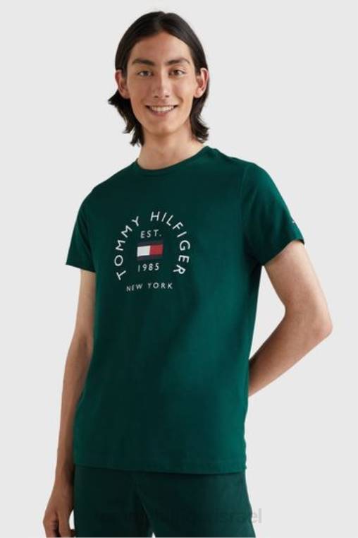חולצת ארכיון דגל NX203552 ירוק Tommy Hilfiger