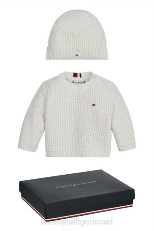 סט מגשרים ופל לתינוק NX203556 קרם Tommy Hilfiger