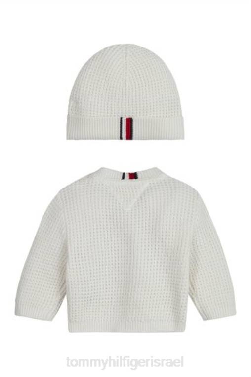 סט מגשרים ופל לתינוק NX203556 קרם Tommy Hilfiger