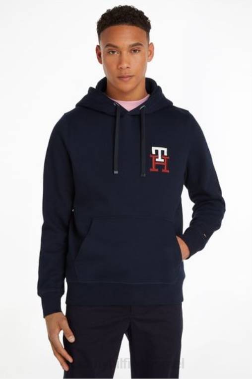 קפוצ'ון מונוגרמה חיוני NX203558 כְּחוֹל Tommy Hilfiger
