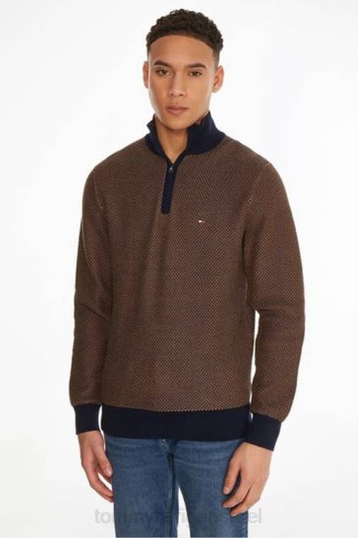 מגשר צוואר מדומה בשני גוונים NX203584 כְּחוֹל Tommy Hilfiger