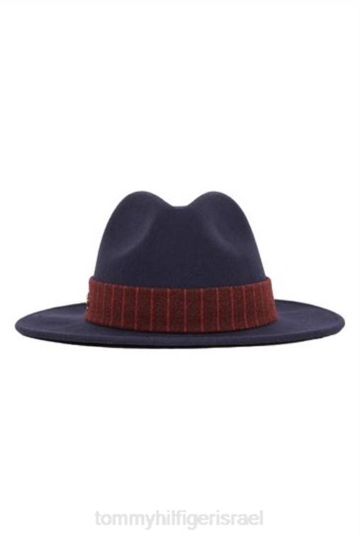 כובע פדורה מוגבה NX203598 כְּחוֹל Tommy Hilfiger