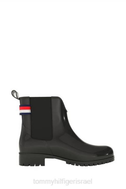 מגפי גשם בקרסול NX203610 שָׁחוֹר Tommy Hilfiger
