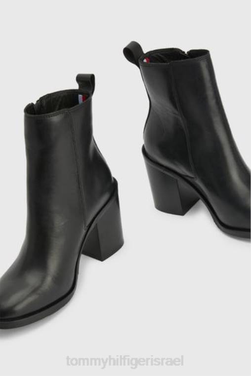 מגפי עקב עם רוכסן NX203640 שָׁחוֹר Tommy Hilfiger