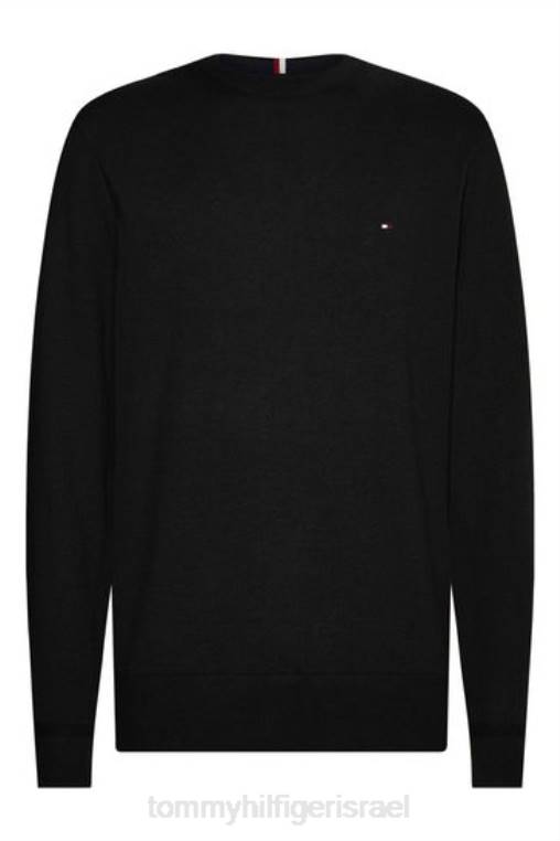 מגשר קשמיר מכותנה של פימה NX203644 שָׁחוֹר Tommy Hilfiger