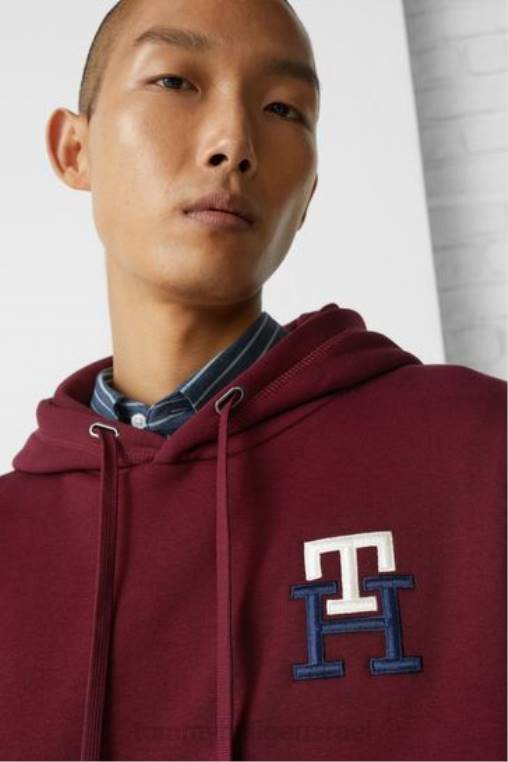 קפוצ'ון מונוגרמה חיוני NX203646 אָדוֹם Tommy Hilfiger