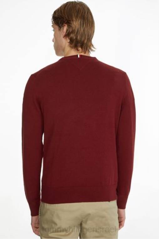 מגשר קשמיר מכותנה של פימה NX203650 אָדוֹם Tommy Hilfiger