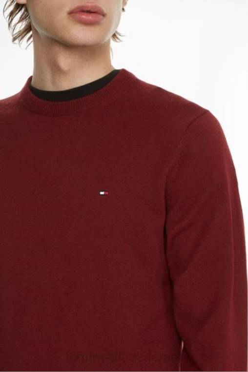 מגשר קשמיר מכותנה של פימה NX203650 אָדוֹם Tommy Hilfiger